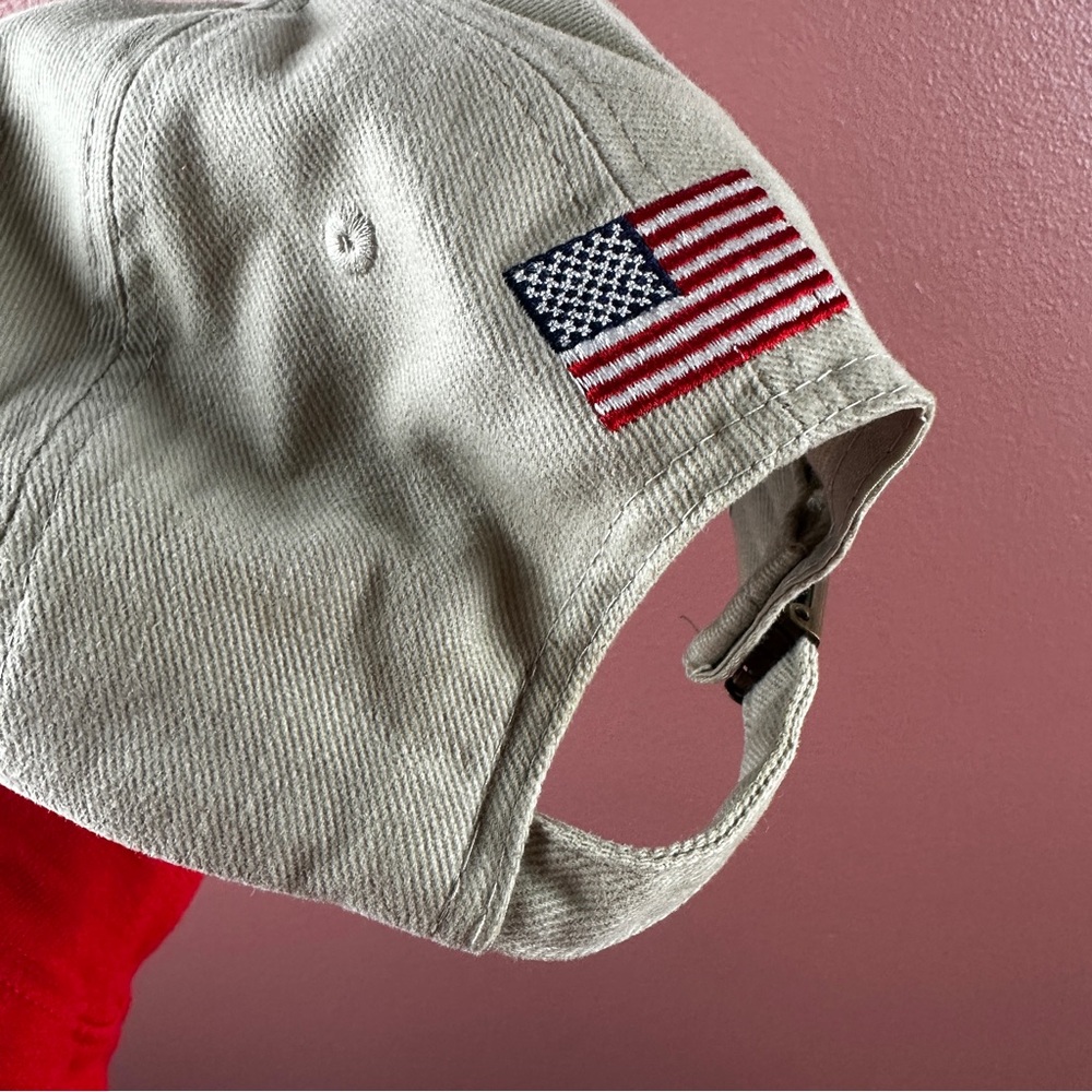 USA Olympic Team Hat Tan
Adjustable Cap US Flag On Back Mat Hat Brand Vintage - Picture 6 of 8